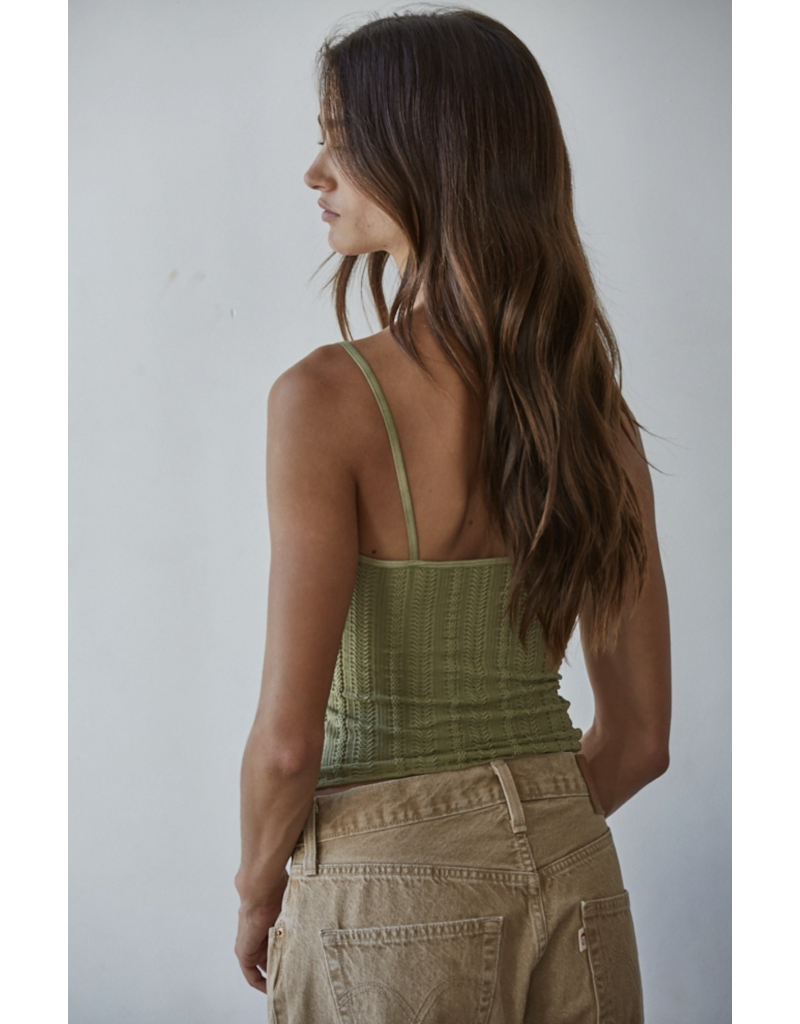 By Together Seamless Spandex Jacquard Pattern Top