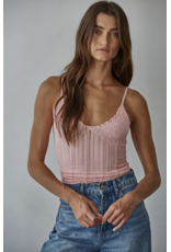 By Together Seamless Spandex Jacquard Pattern Top