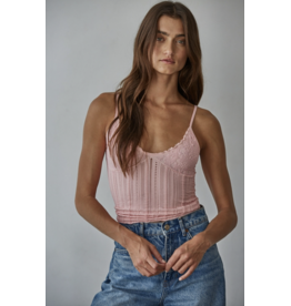 By Together Seamless Spandex Jacquard Pattern Top