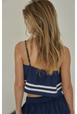 By Together Sienna Sailor Flowy Crop Top