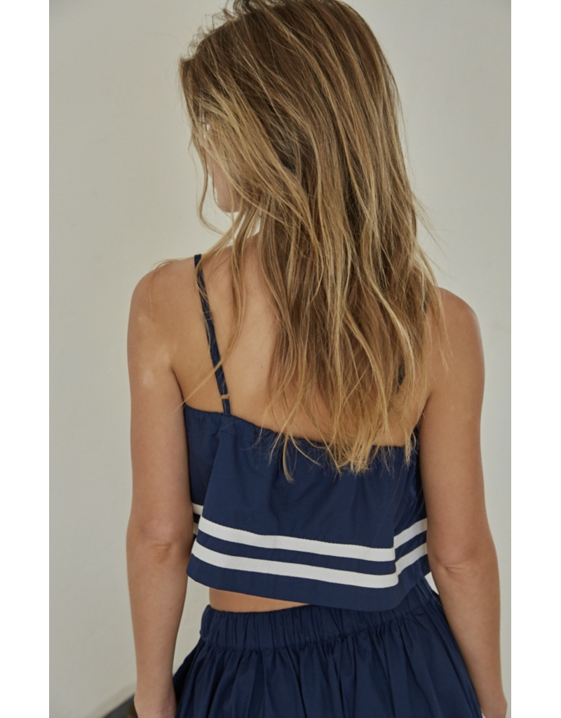 By Together Sienna Sailor Flowy Crop Top