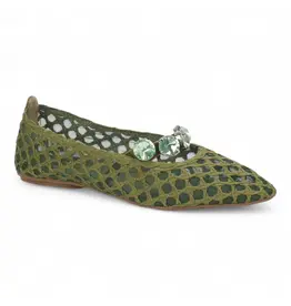Love Rio Stones Mesh Ballet Flats