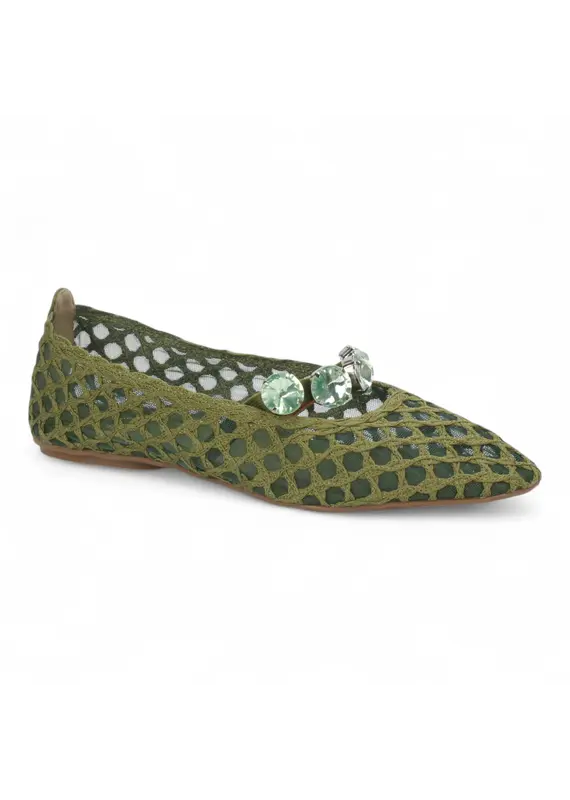 Love Rio Stones Mesh Ballet Flats