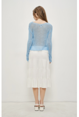 Pretty Garbage Ruth Pullover Sheer Sweater