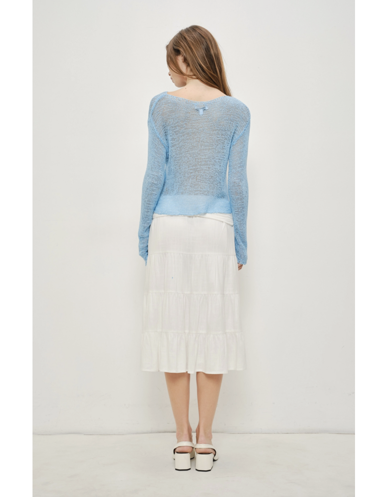 Pretty Garbage Ruth Pullover Sheer Sweater