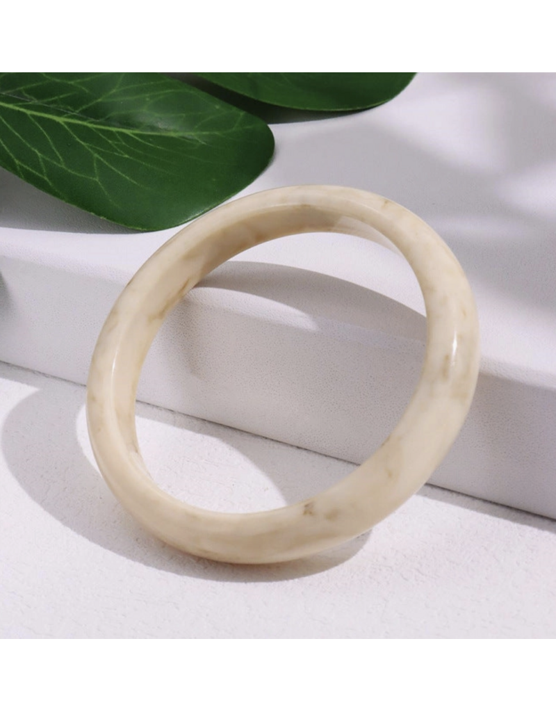 Thin Acrylic Bangle Bracelet