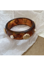 Seashell Acrylic Bangle Bracelet