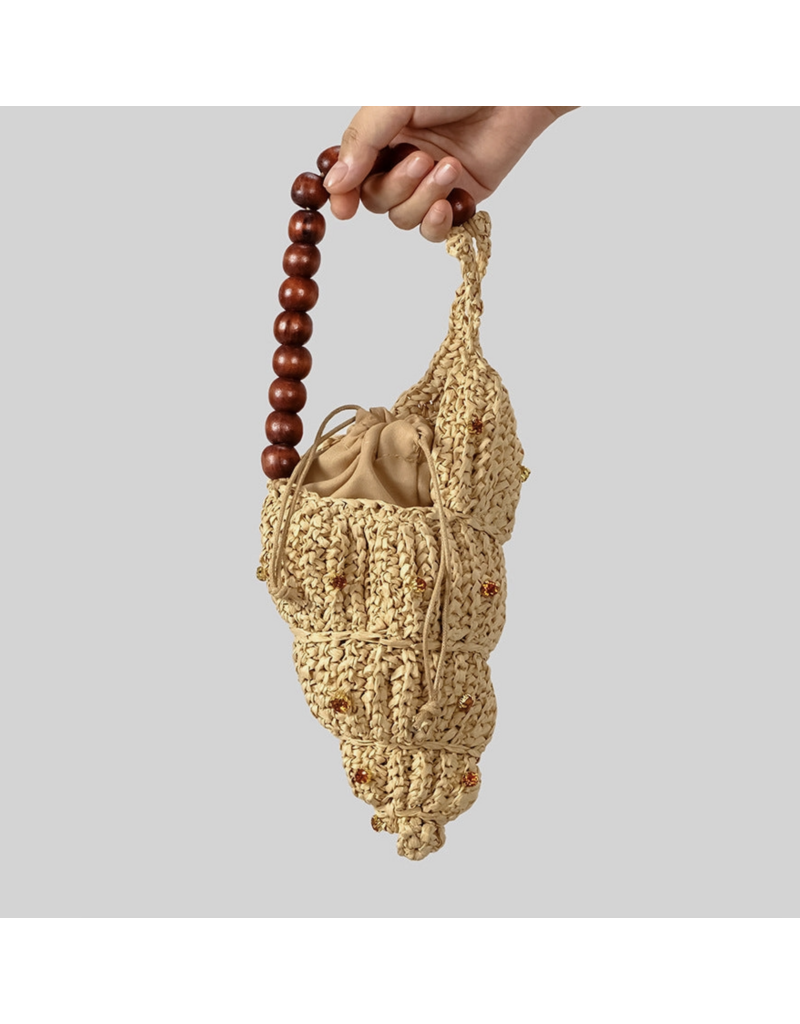 Raffia Seashell Handbag