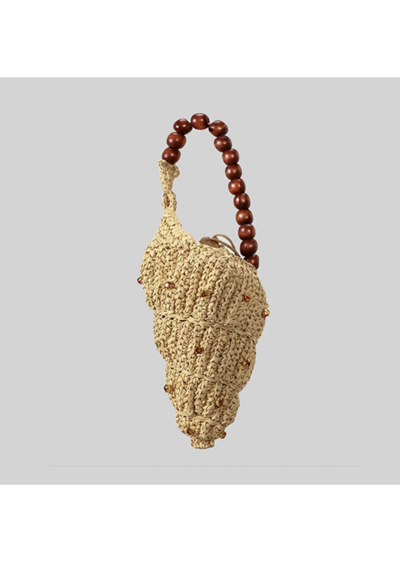Raffia Seashell Handbag