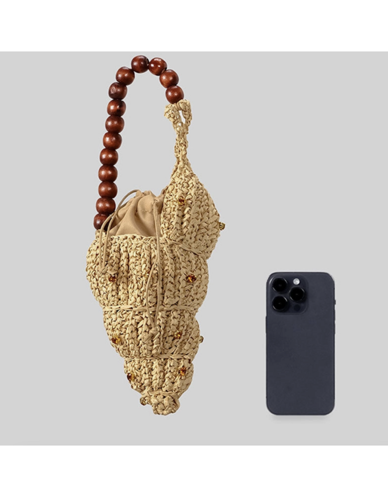 Raffia Seashell Handbag