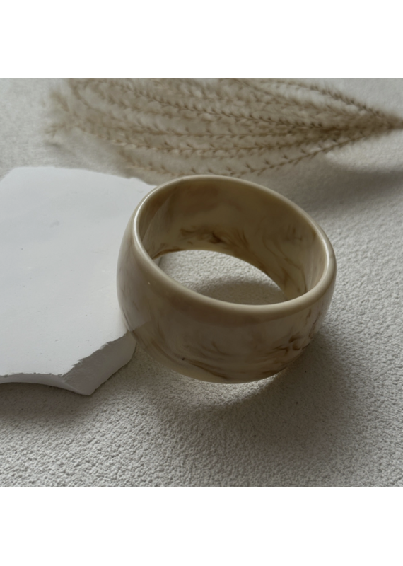 Wide Acrylic Bangle Bracelet