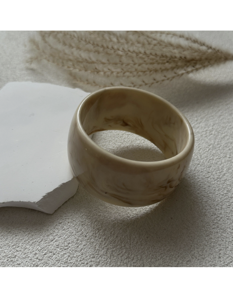 Wide Acrylic Bangle Bracelet