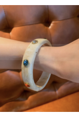 Gems Acrylic Bangle Bracelet