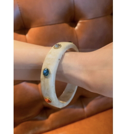 Gems Acrylic Bangle Bracelet