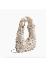 Melie Bianco Marina Natural Shell Crossbody Bag