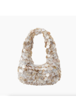 Melie Bianco Marina Natural Shell Crossbody Bag