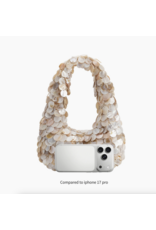Melie Bianco Marina Natural Shell Crossbody Bag
