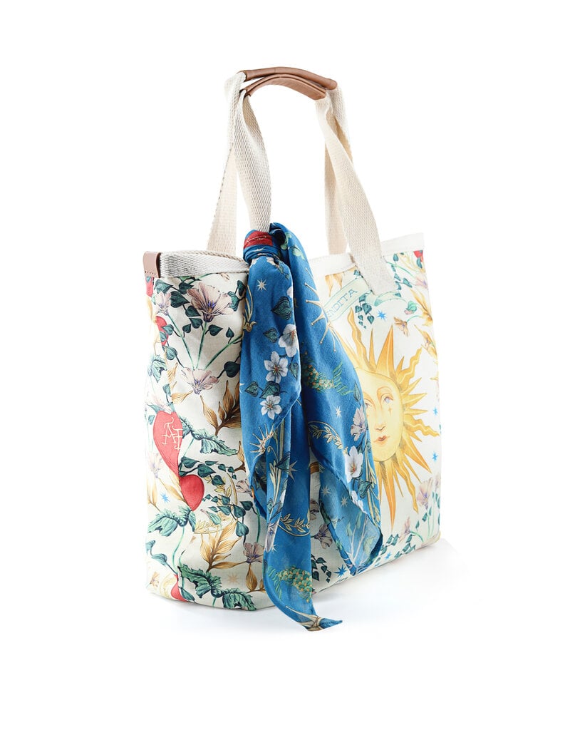 Agua Bendita Lucia Tote Bag with Scarf