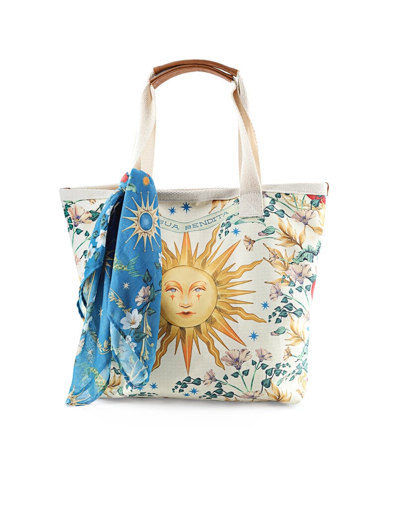 Agua Bendita Lucia Tote Bag with Scarf