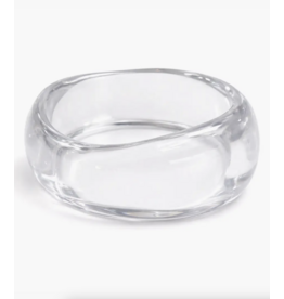 Sahira Jewelry Design Jessie Clear Acrylic Bangle