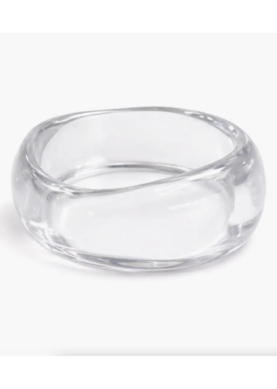 Sahira Jewelry Design Jessie Clear Acrylic Bangle