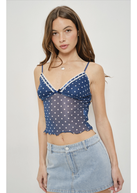 Pretty Garbage Talina Polka Dot Top