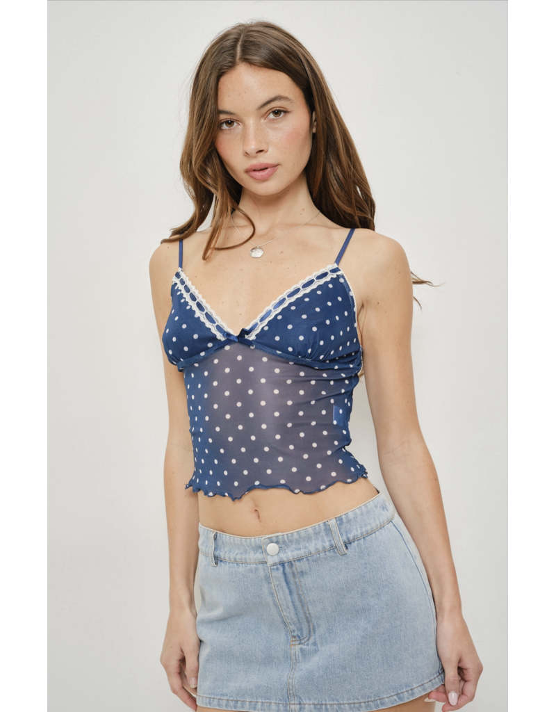 Pretty Garbage Talina Polka Dot Top