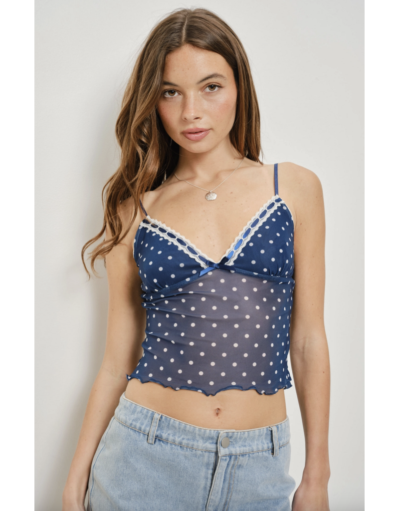 Pretty Garbage Talina Polka Dot Top