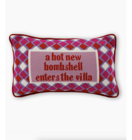 Furbish Studio Hot New Bombshell Needlepoint Pillow