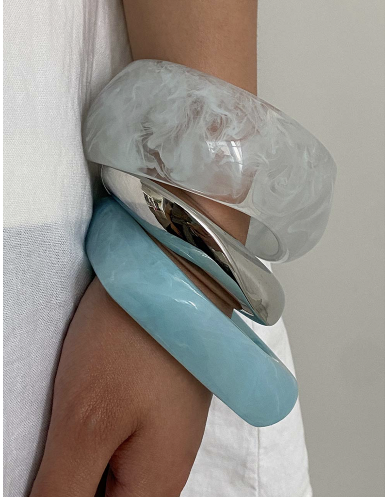 Thick Acrylic Bangle Bracelet