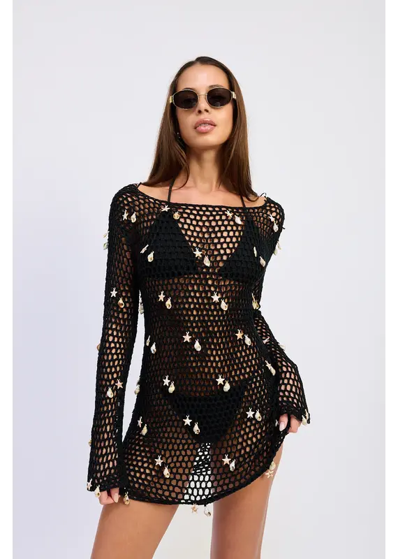 En Saison Dahlia Mini Dress Cover Up