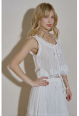 Tori Lace Tie Front Top