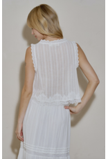 Tori Lace Tie Front Top