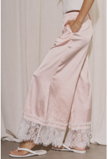 Diana Satin Lace Trim Pants