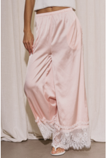 Diana Satin Lace Trim Pants