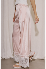Diana Satin Lace Trim Pants