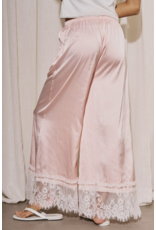 Diana Satin Lace Trim Pants