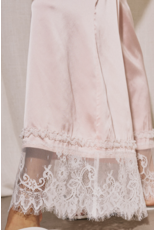 Diana Satin Lace Trim Pants