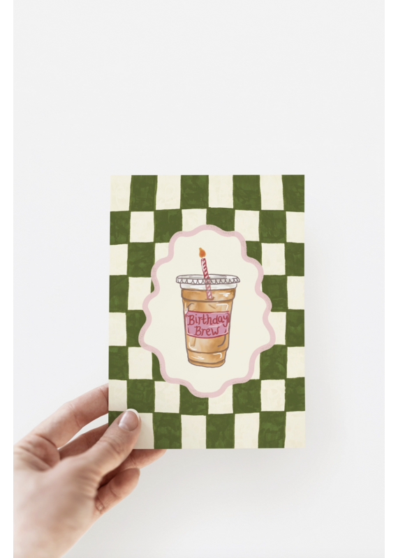The Shelley Society Birthday Brew Iced Coffee Card