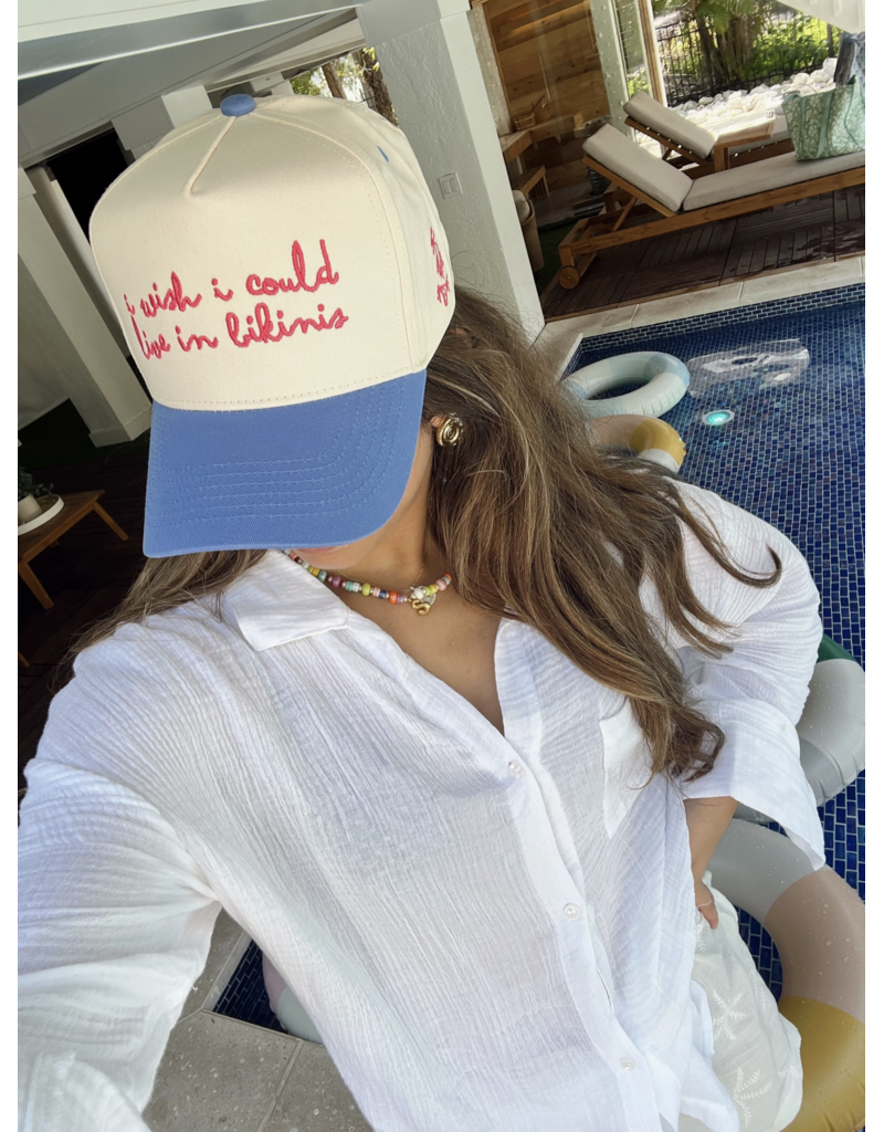I Wish I Could Live in Bikinis Trucker Hat