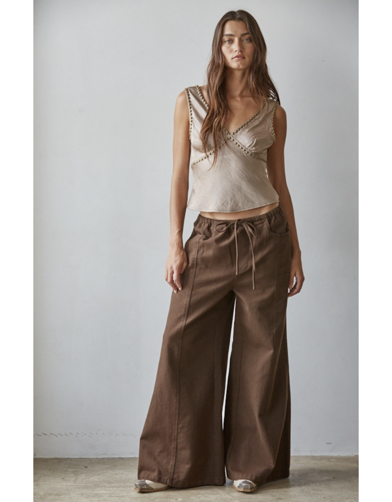 By Together Studded Cowgirl Satin Top