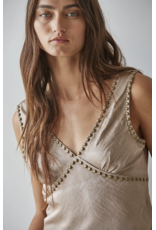 By Together Studded Cowgirl Satin Top