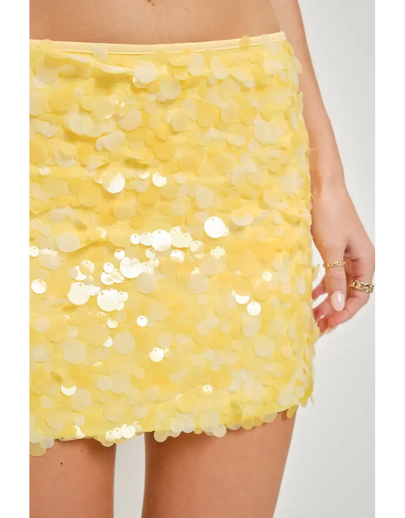 Pretty Garbage Syvie Sequin Mini Skort
