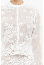 Sofie the Label Penny Crochet Lace Long Sleeve Top
