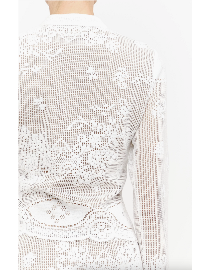 Sofie the Label Penny Crochet Lace Long Sleeve Top