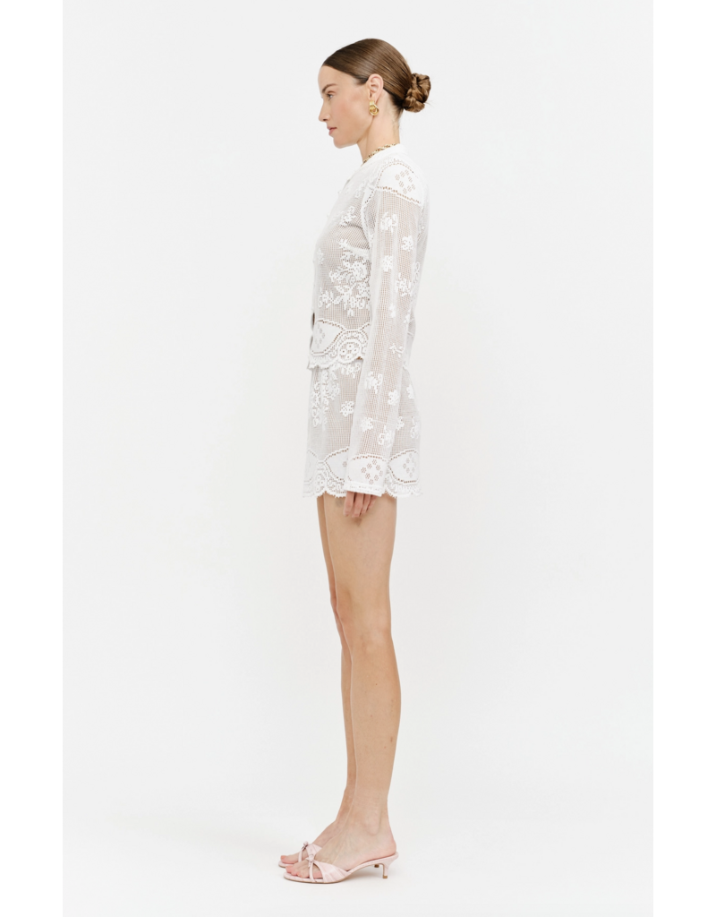 Sofie the Label Penny Crochet Lace Long Sleeve Top