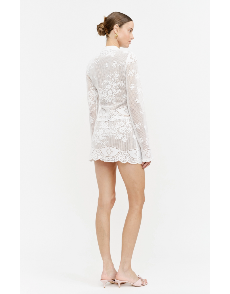 Sofie the Label Penny Crochet Lace Long Sleeve Top
