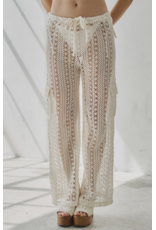 Nala Crochet Low Rise Cargo Cover Up Pants