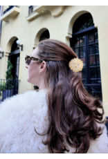 Hand-Painted Celestial Sun Hair Claw Clip