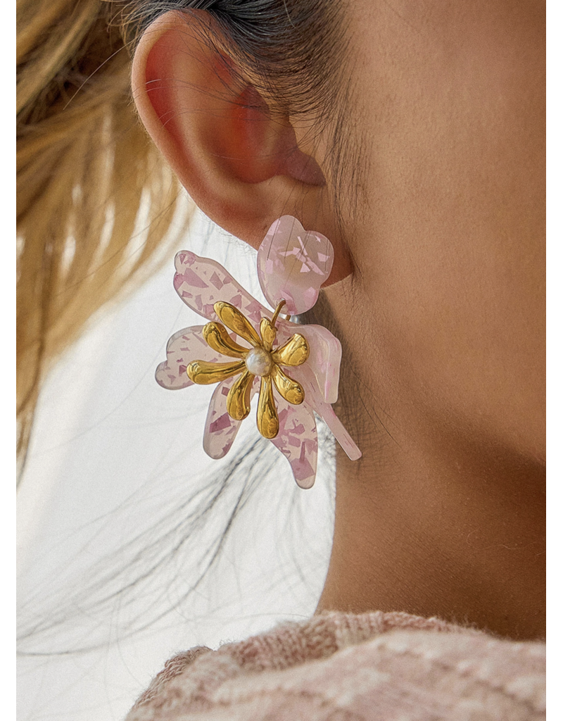 Flanerie Oona 18K Gold Non-Tarnish Earrings